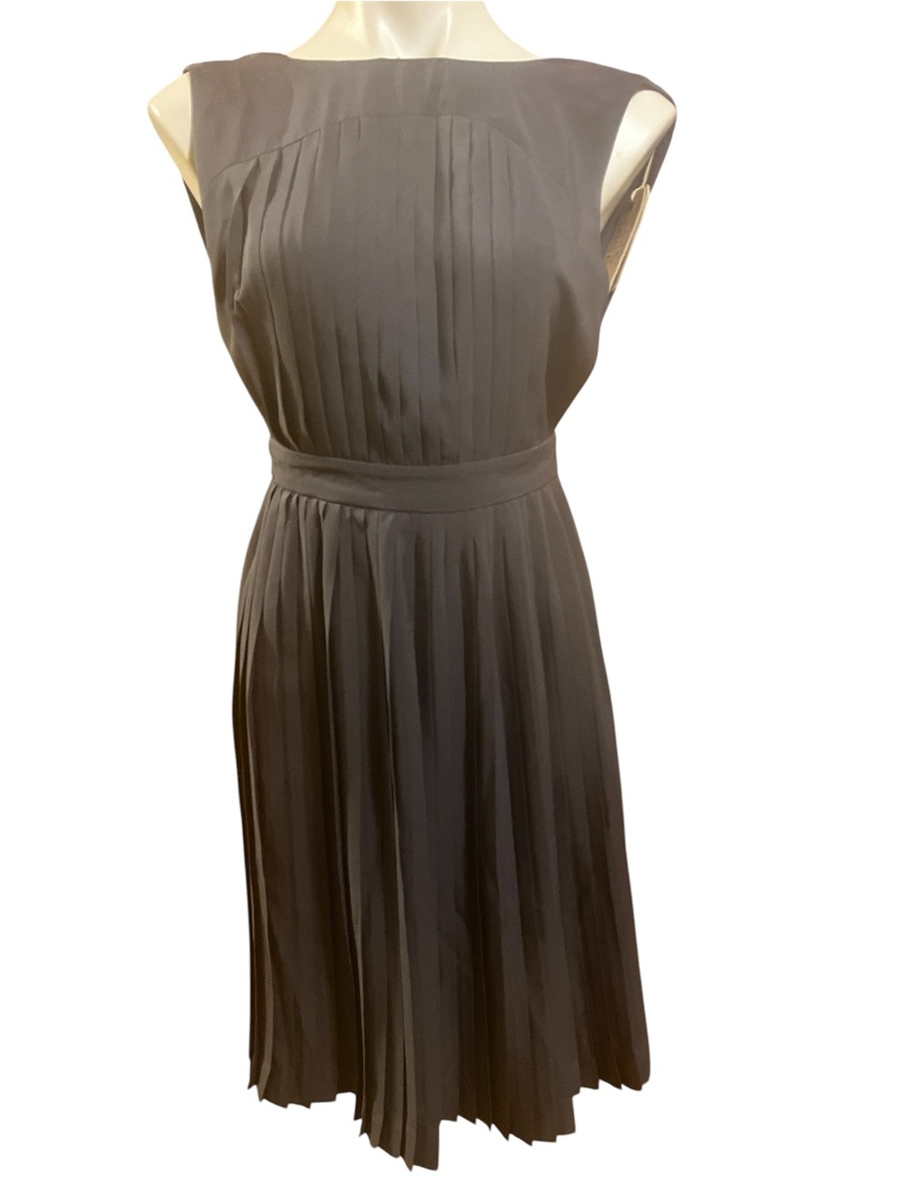 All Saints Navy Raegan Pleated dress